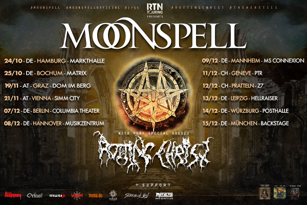 Moonspell & Rotting Christ Tour 2019
